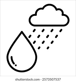 Rainwater Icon Element For Design