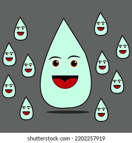 Rainwater,, simple design,, suitable for cartoons, logos, symbols and icons