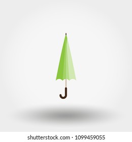 Rainwater Umbrella. Icon for web and mobile application. Can be used for design greeting card, invitation, banner or logos. Vector illustration on a white background. Flat design style.