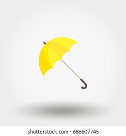 Rainwater Umbrella. Icon for web and mobile application. Vector illustration on a white background. Flat design style