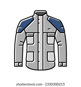 rainwear motorcycle color icon vector. rainwear motorcycle sign. isolated symbol illustration