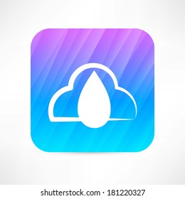rainy cloud icon