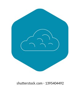 Rainy cloud icon. Outline illustration of rainy cloud vector icon for web