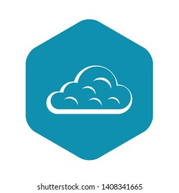 Rainy cloud icon. Simple illustration of rainy cloud vector icon for web