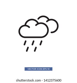 rainy cloud icon vector illustration template