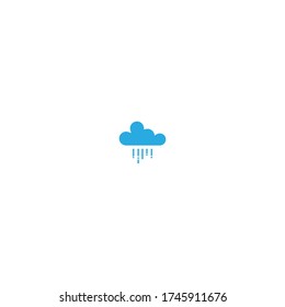 Rainy cloud logo icon illustration