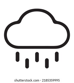 Rainy Cloud Sign Symbol Icon Vector Stock Vector (Royalty Free ...