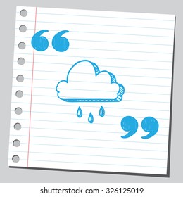 Rainy cloud in speech quotas