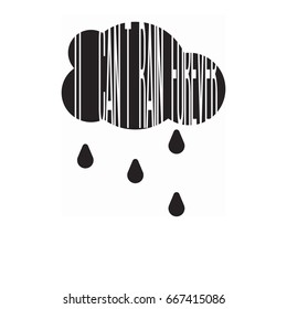 Rainy cloud to wish you lucky