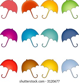 rainy day choices umbrella vector