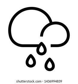 Rainy day flat vector icon