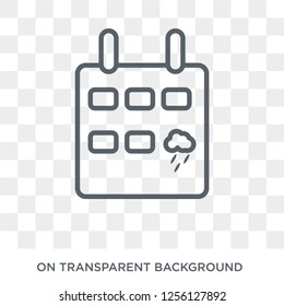Rainy Day icon. Rainy Day design concept from Weather collection. Simple element vector illustration on transparent background.