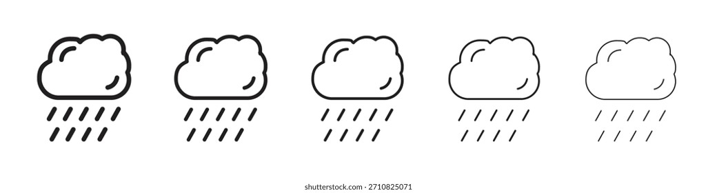 Diseño del icono del día lluvioso, logotipo, App, UI. Ilustración vectorial, EPS