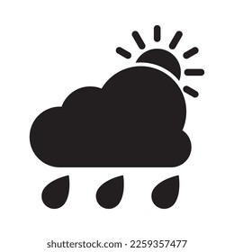 Rainy Day Icon In Dualtone Style