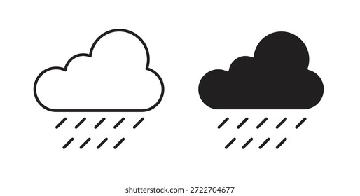 Rainy Day-Symbol, einzelne Vektorgrafik. Vektorpiktogramm für Web und App