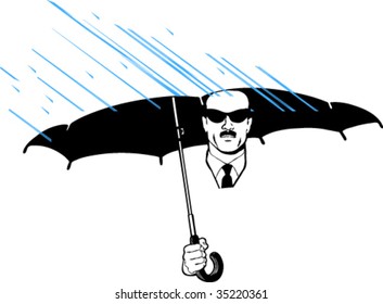 Rainy day, illustration