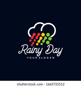 Rainy Day Logo Template Vector Design