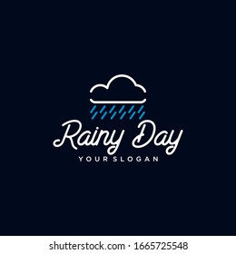 Rainy Day Logo Template Vector Design