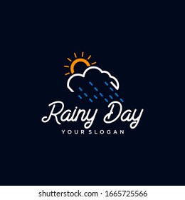 Rainy Day Logo Template Vector Design