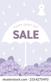 Rainy day sale design template