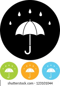Rainy day. Umbrella - Vector icon isolated