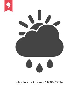 Rainy day vector icon
