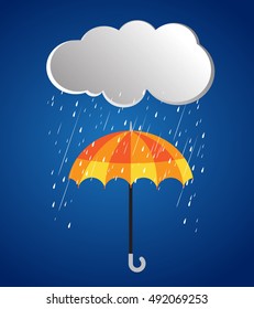 Rainy day , rainy vector ,umbrella
