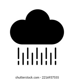 Rainy icon. cloud sign for mobile concept and web design. vector illustration