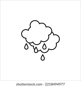 Rainy icon. cloud sign for mobile concept and web design. EPS 10