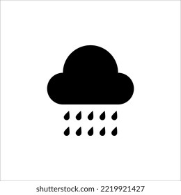 Rainy icon. cloud sign for mobile concept and web design. EPS 10