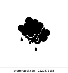 Rainy icon. cloud sign for mobile concept and web design. EPS 10