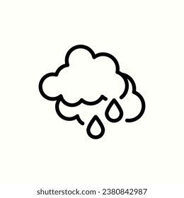 rainy icon, isolated icon in light background, perfect for website, blog, logo, graphic design, social media, UI, mobile app
