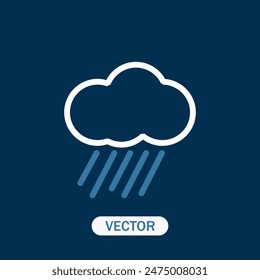 Rainy icon. Modern and simple icon vector illustration