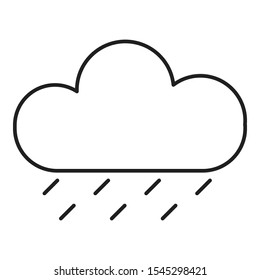 Rainy Icon Outline Isolated Vector Illustration Stock Vector (Royalty ...