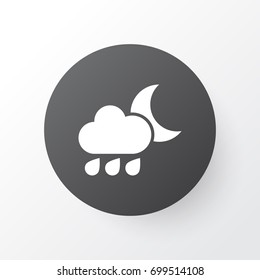Rainy Icon Symbol. Premium Quality Isolated Nightly Element In Trendy Style. Rainy Icon Symbol. Premium Quality Isolated Nightly Element In Trendy Style.