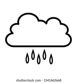 Rainy icon vector design template