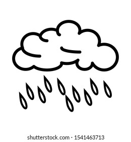 Rainy icon vector design template