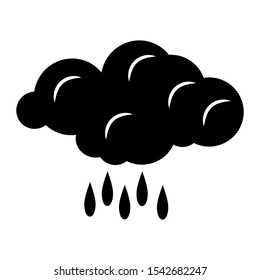 Rainy icon vector design template