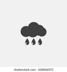 rainy icon vector illustration. rain drop icon vector.