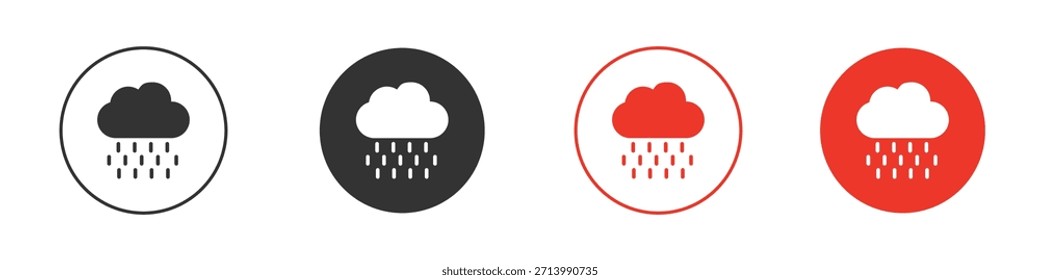 Icono lluvioso. diseño de Vector de Web