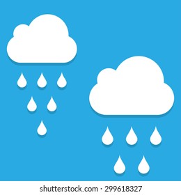 Rainy icons set great for any use. Vector EPS10.