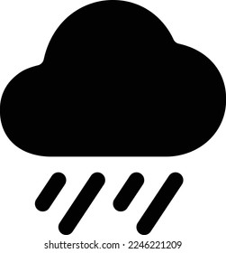 rainy illustration with flat style