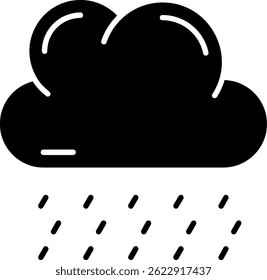 Design de ícone de vetor Rainy Line
