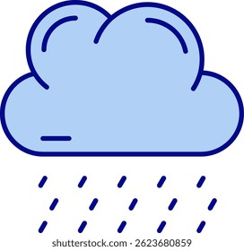 Design de ícone de vetor Rainy Line