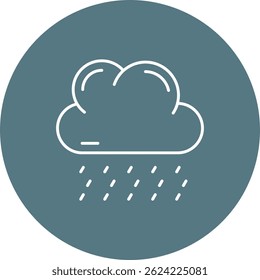 Design de ícone de vetor Rainy Line