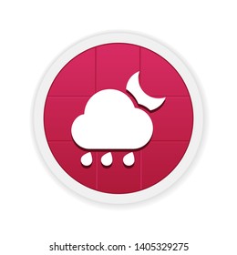 Rainy Night - Vector App Icon