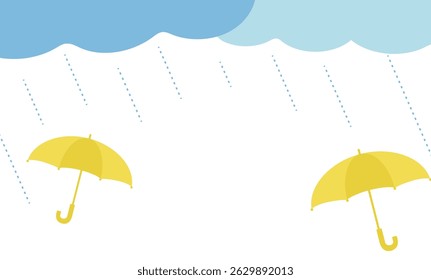 Rainy season background vector illustration