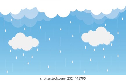 rainy season, clouds and storm, weather nature background