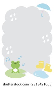 Rainy season and rainy day design template