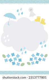 Rainy season and rainy day design template